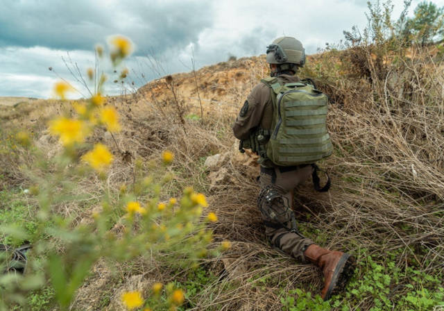 La unidad canina Oketz de las FDI se prepara para la guerra