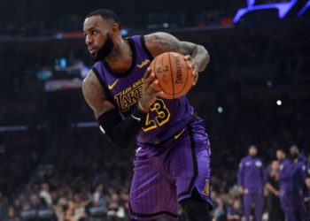 Los Angeles Lakers forward LeBron James. (photo credit: GARY A. VASQUEZ-USA TODAY SPORTS VIA REUTERS)