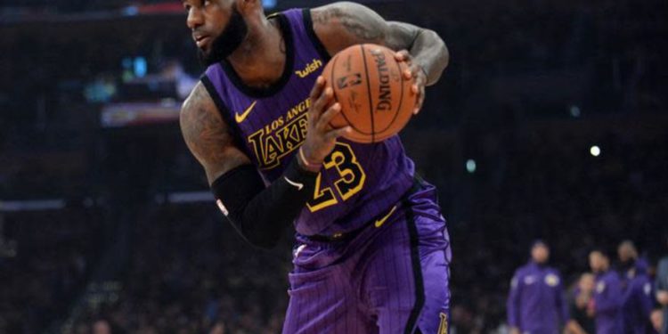 Los Angeles Lakers forward LeBron James. (photo credit: GARY A. VASQUEZ-USA TODAY SPORTS VIA REUTERS)