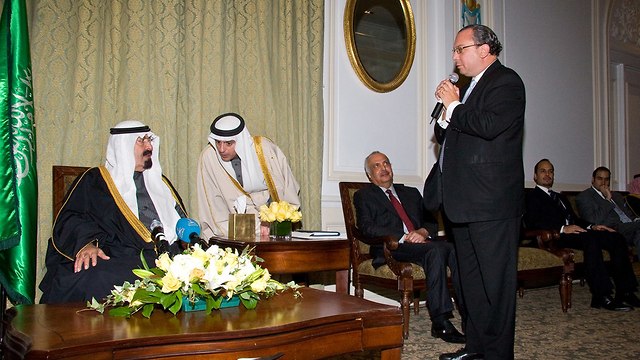 Rabino Schneier con el rey saudí (Foto: Rabino Marc Schneier)