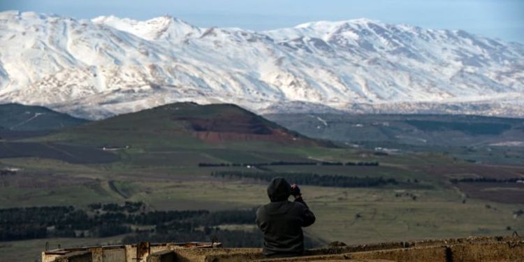 Soldados israelíes cerca del monte Hermón en la frontera con Siria, 20 de enero de 2019. Gil Eliahu