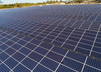 Solar panels at one of the projects of Enlight Renewable Energy. (photo credit: RACHAF PRO DRONE)