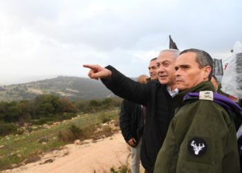 Netanyahu supervisa Opeartion Northern Shield el 13 de enero de 2019. (Crédito de foto: GPO)