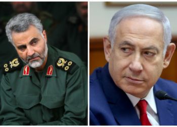 Quassem Soleimani (L) y Benjamin Netanyahu (R). (Crédito de la foto: WIKIMEDIA COMMONS & MARC ISRAEL SELLEM / THE JERUSALEM POST)