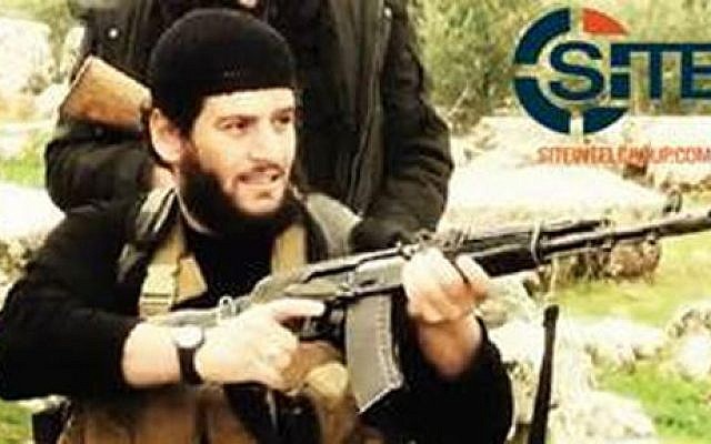 Abu Muhammed al-Adnani, el número 2 del Estado Islámico que murió en un ataque de un avión no tripulado de EE. UU. En el norte de Siria en agosto de 2016. Adnani fue el portavoz y estratega jefe de IS, quien presentó el plan para los ataques del grupo jihadista contra Occidente. (SITE Grupo Intel a través de AP)