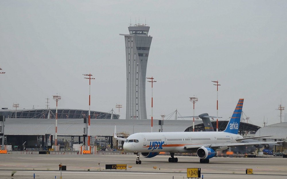 Vista del aeropuerto internacional Ben Gurion cerca de Lod el 8 de mayo de 2018. (Tomer Neuberg / Flash 90)