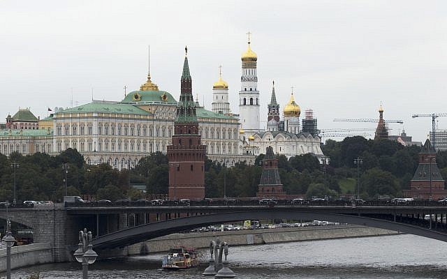 El Kremlin en Moscú, 29 de septiembre de 2017. (Ivan Sekretarev / AP)