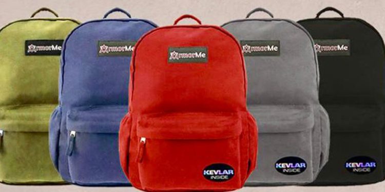 Las mochilas de armorMe. Foto: ArmorMe
