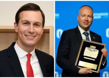 Jared Kushner (L) y Jason Greenblatt (R). (Crédito de la foto: WIKIMEDIA COMMONS & REUTERS)