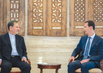 El presidente de la República de Irán, Eshaq Jahangiri, se reúne esta semana con el presidente de Siria, Bashar Assad, en Damasco. . (Crédito de la foto: SANA / REUTERS)