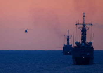 Fragatas turcas en el mar Egeo, como parte de los ejercicios militares 'Patria Azul 2019', el 27 de febrero de 2019. Mustafa Ciftci / Anadolu Agency / Gettyimages.ru