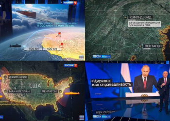 El programa fue emitido en el canal Rossiya 1 (@JuliaDavisNews)