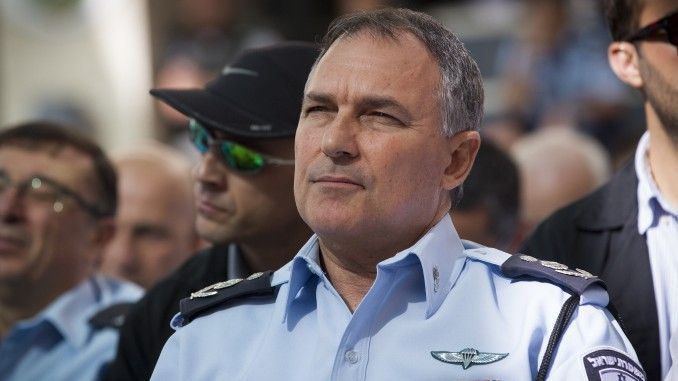 Ex jefe de policía israelí, Yohanan Danino, 11 de febrero de 2015. (Yonatan Sindel / FLASH 90)