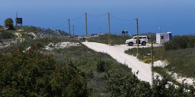 Vista de la frontera entre Israel y el Líbano desde la Galilea occidental de Israel. 25 de abril de 2015. (Nati Shohat / Flash90 / Archivo)