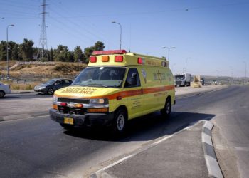 Una foto ilustrativa de una ambulancia perteneciente al servicio de ambulancias Magen David Adom. (Gershon Elinson / Flash90)