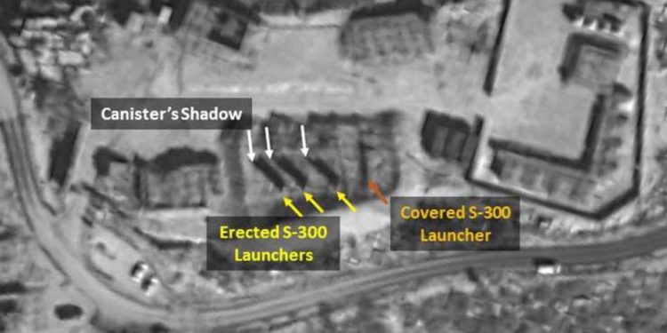 Sistemas S-300 de Rusia en Siria, en posición operativa, según imágenes satelitales