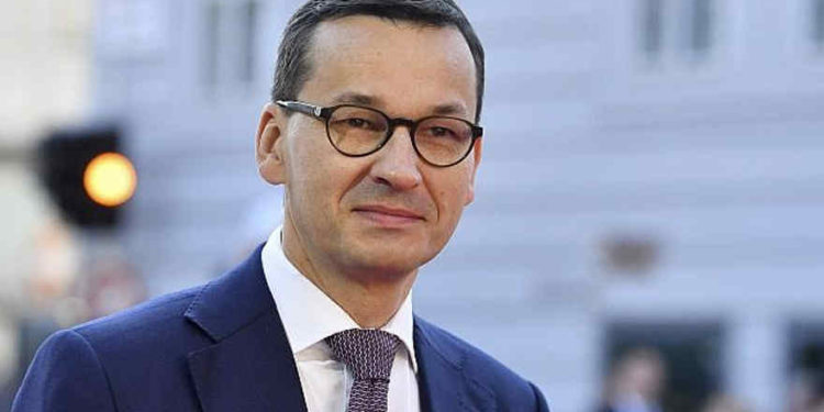 El primer ministro polaco, Mateusz Morawiecki, llega a la cumbre informal de la UE en Salzburgo, Austria, el 20 de septiembre de 2018. (AP Photo / Kerstin Joensson)