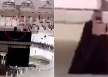 El príncipe heredero de la corona saudita se sube sobre la Kaaba de la Meca y enfurece a sus adversarios