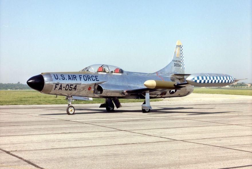 Lockheed F-94C Starfire en el Museo Nacional de la Fuerza Aérea de los Estados Unidos. (Foto de la Fuerza Aérea de los Estados Unidos)