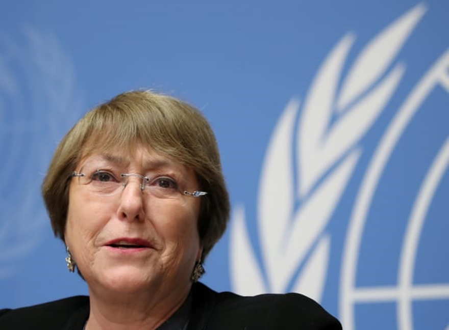 La Alta Comisionada de las Naciones Unidas para los Derechos Humanos, Michelle Bachelet, asiste a una conferencia de prensa en las Naciones Unidas en Ginebra, Suiza, el 5 de diciembre de 2018. Denis Balibouse / Reuters