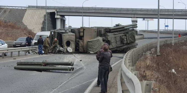 Dos soldados rusos heridos tras accidente del moderno sistema de misiles Pantsi en Vladivostok