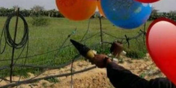 Islamistas de Gaza envían ojiva antitanque en globos a Israel