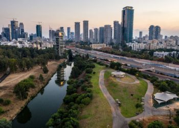 Horizonte de Tel Aviv, 10 de septiembre de 2018 (Matanya Tausig / FLASH90)