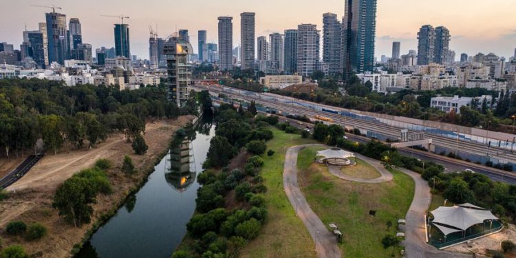 Horizonte de Tel Aviv, 10 de septiembre de 2018 (Matanya Tausig / FLASH90)