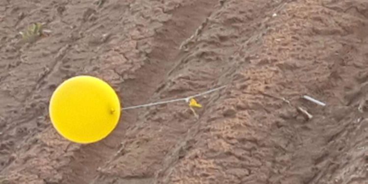 Explosivos conectados a globos aterrizan en la comunidad fronteriza de Gaza