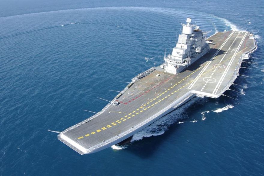 Portaaviones de clase Kiev modificado por la India (Foto cortesía de la marina india)