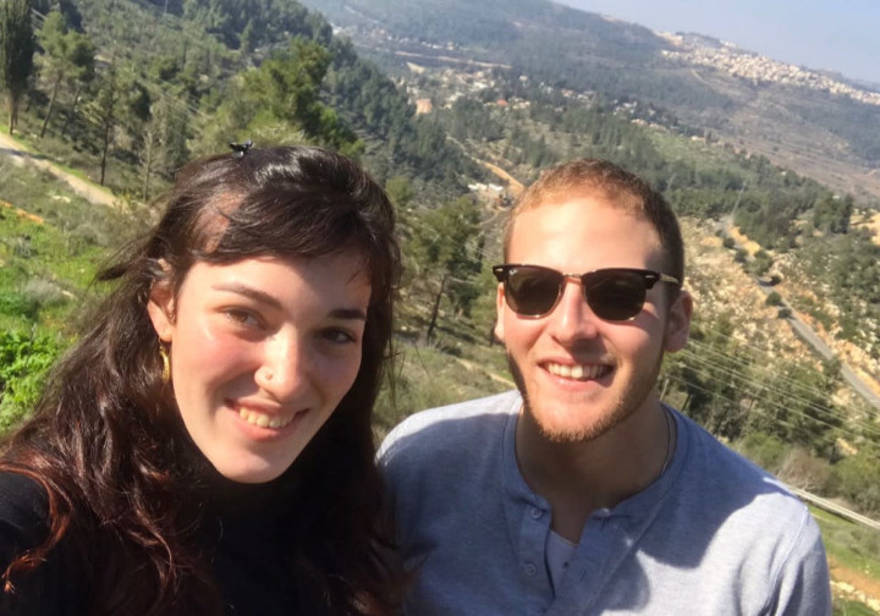 Mendel y Ruchama en Israel.