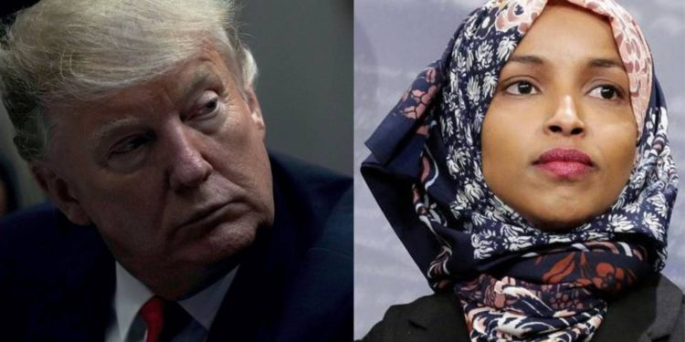 Donald Trump critica a Ilhan Omar por su posición sobre Israel