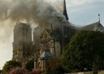 Incendio en la catedral de Notre Dame