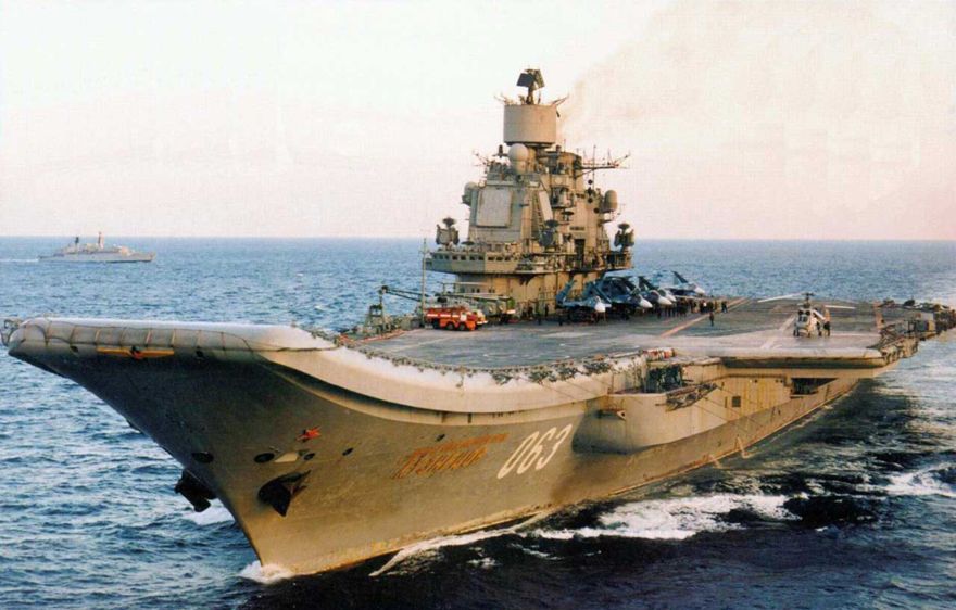 Portaaviones de la clase Kuznetsov (Foto cortesía de la marina rusa)
