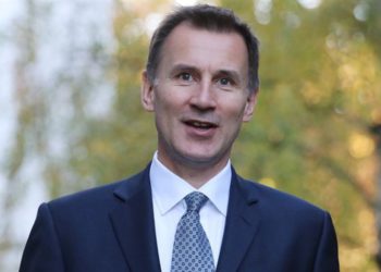 Secretario de Relaciones Exteriores británico Jeremy Hunt - Reuters