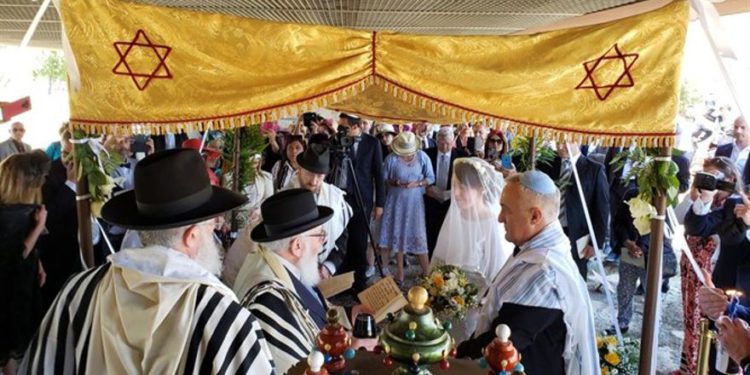 Boda de los Dres. Roque Pugliese e Ivana Pezzoli en Calabria Shavei Israel