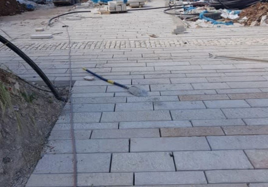 Paseo que se está construyendo en el sitio del antiguo basurero, Ciudad Vieja, Jerusalén. (Crédito de la foto: Cortesía)
