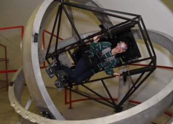 Noa Yiflah, de 18 años, participa en el Campamento Espacial de la NASA en Huntsville, Alabama, en septiembre de 2017 | Foto: Kemi Matas