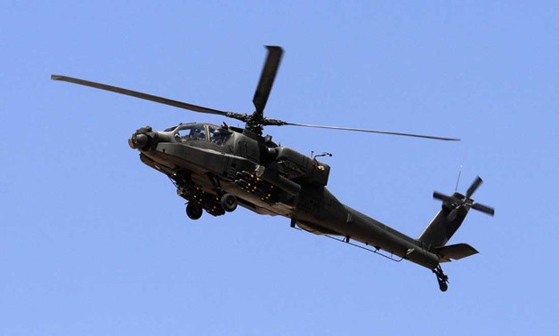 Un helicóptero de combate AH-64 Apache de la Fuerza Aérea Egipcia | Ilustración: Reuters