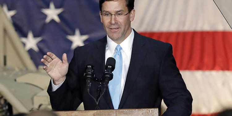 Trump nomina oficialmente a Mark Esper para el cargo de Secretario de Defensa