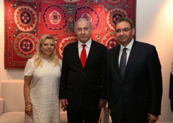 Netanyahu se reúne con el embajador de Egipto en Israel. (Crédito de la foto: KOBI GIDEON / GPO)