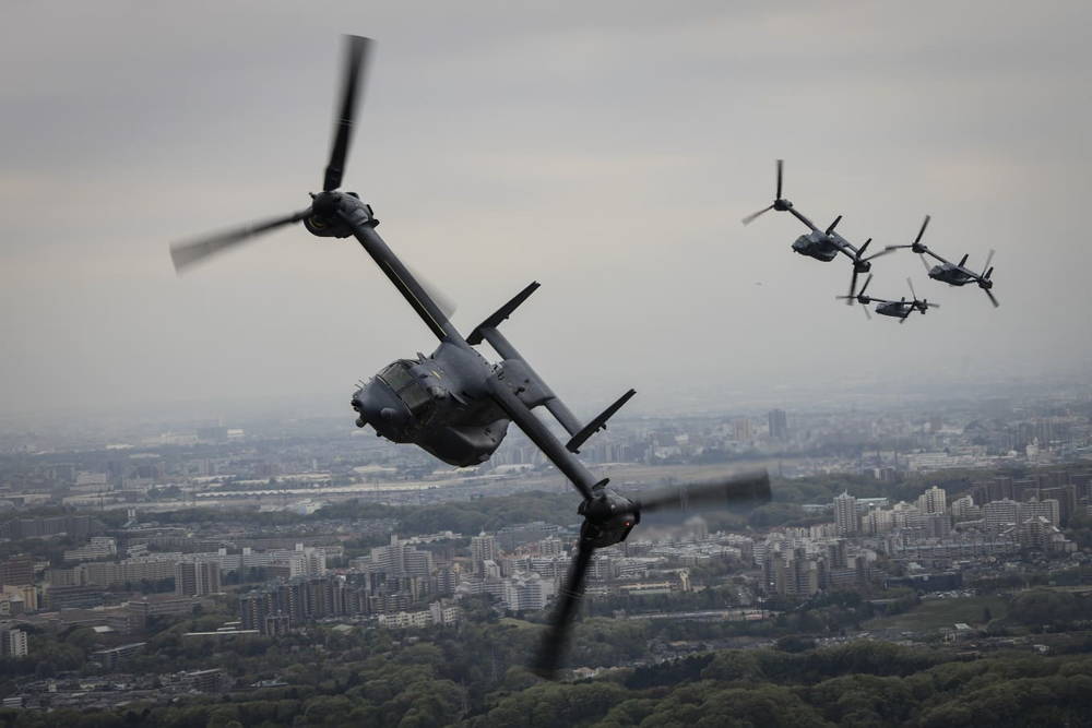 Fuerza Aérea de los EE.UU. publicó un video de 360 grados dentro del CV-22 Osprey