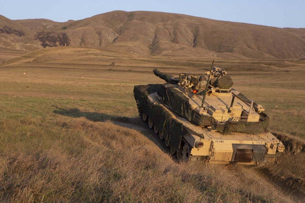 Tanque M1A2 Abrams participa en el ejercicio Agile Spirit 2019 en Georgia