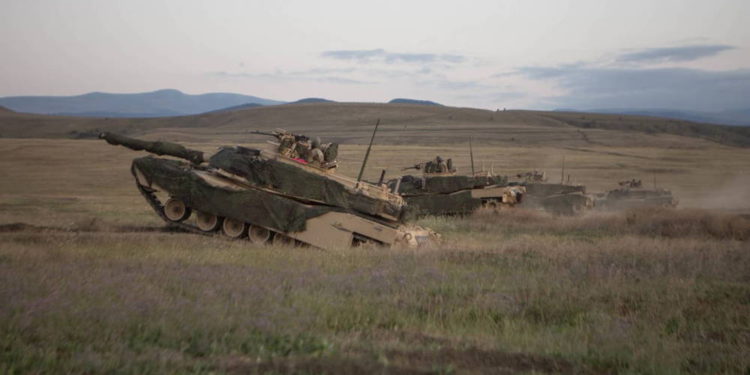 Tanque M1A2 Abrams participa en el ejercicio Agile Spirit 2019 en Georgia