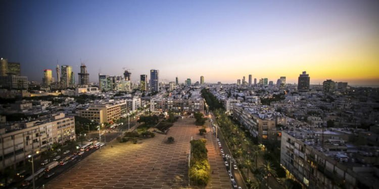 Una vista del paisaje desde el edificio del municipio de Tel Aviv-Yafo. (Crédito de la foto: MUNICIPIO DE CORTESÍA TEL AVIV)