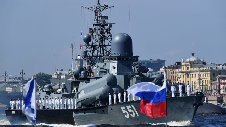 Desfile naval de la Marina de Rusia (AFP)