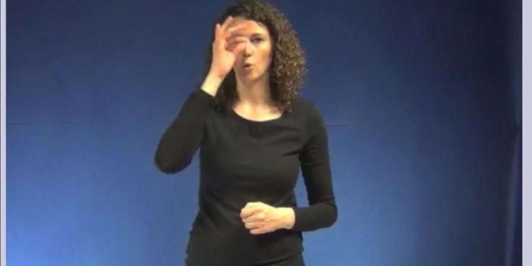 Un modelo gesticulando una nariz aguileña en el sitio web de la Universidad de Gante, Bélgica. (Universidad de Gante a través de JTA)
