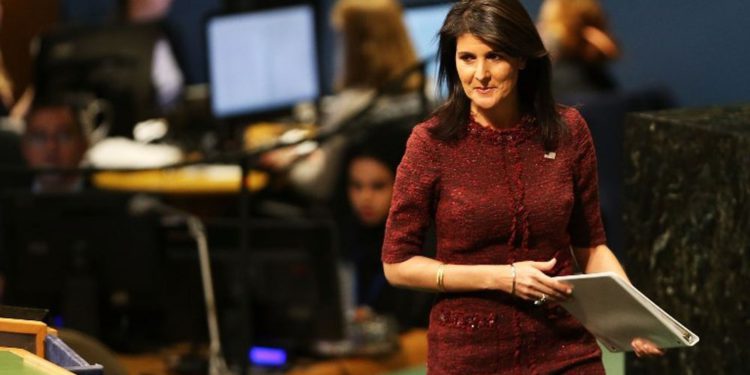 Nikki Haley critica la "confabuladora y manipuladora" lista negra de la ONU