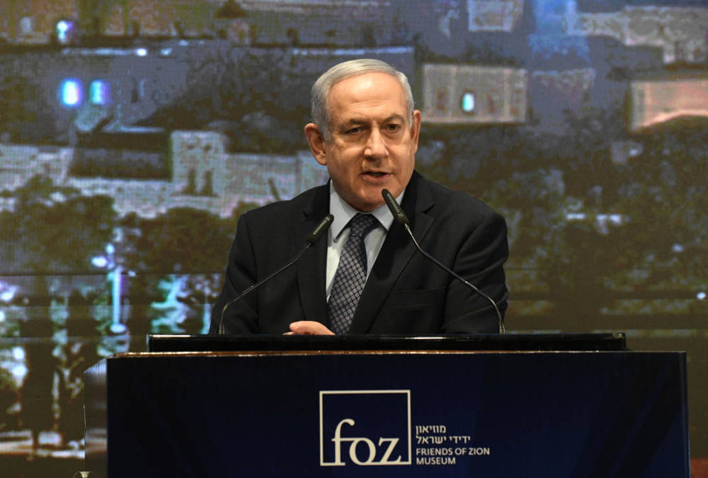 El El primer ministro Benjamin Netanyahu en el evento inaugural de la Cumbre Cristiana de Medios y la inauguración del centro de medios del Museo de Amigos de Zion. (Crédito de la foto: AMOS BEN-GERSHOM / GPO)ministro Benjamin Netanyahu en el evento inaugural de la Cumbre Cristiana de Medios y la inauguración del centro de medios del Museo de Amigos de Zion. (Crédito de la foto: AMOS BEN-GERSHOM / GPO)