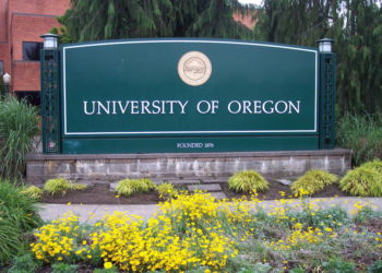 Una vista del campus de la Universidad de Oregón (CC BY-SA Visitor7 / Wikimedia Commons)